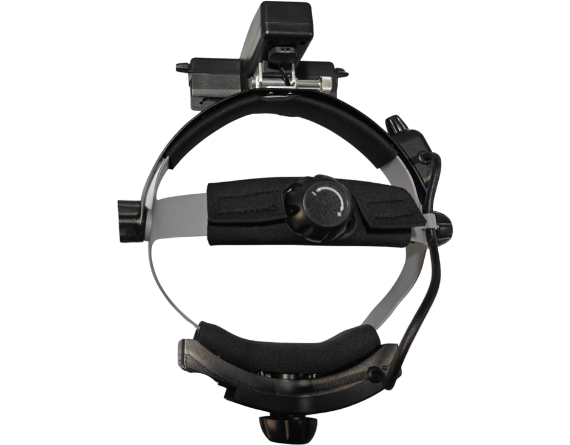 Yellow filter indirect ophthalmoscope